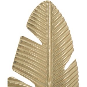 Mauro Ferretti decoratief beeld Leaf Glam Gold Zwart 10x10x34 cm