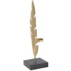 Mauro Ferretti decoratief beeld Leaf Glam Gold Zwart 10x10x34 cm