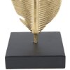Mauro Ferretti decoratief beeld Leaf Glam Gold Zwart 10x10x34 cm