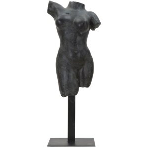 Mauro Ferretti Sculptuur Museum Vrouw 19x17x50 cm zwart