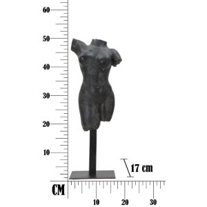 Mauro Ferretti Sculptuur Museum Vrouw 19x17x50 cm zwart
