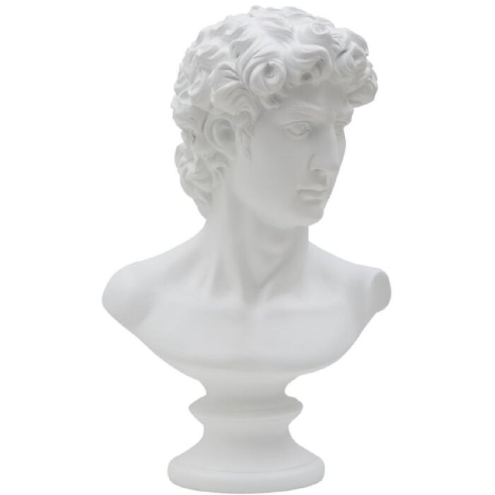 Mauro Ferretti sculptuur Roman 21,5x14,5x34 cm wit