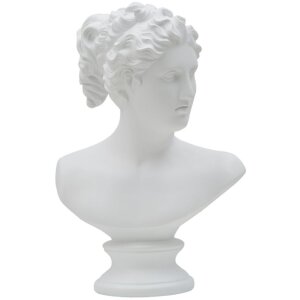 Mauro Ferretti sculptuur Romeinse vrouw 21,5x14,5x34 cm wit