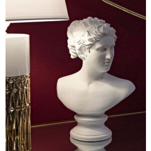 Mauro Ferretti sculptuur Romeinse vrouw 21,5x14,5x34 cm wit