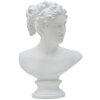 Mauro Ferretti sculptuur Romeinse vrouw 21,5x14,5x34 cm wit