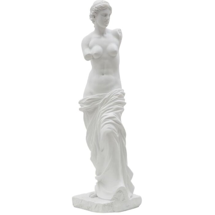 Mauro Ferretti sculptuur Statua Vrouw 14x12x49 cm wit
