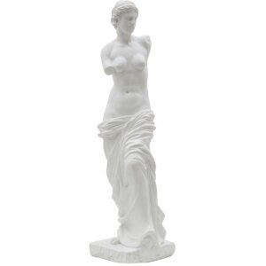 Mauro Ferretti sculptuur Statua Vrouw 14x12x49 cm wit