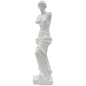 Mauro Ferretti sculptuur Statua Vrouw 14x12x49 cm wit