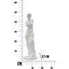Mauro Ferretti sculptuur Statua Vrouw 14x12x49 cm wit