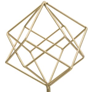 Mauro Ferretti sculptuur Kubus 16x18x41,5 cm goud-wit