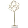 Mauro Ferretti sculptuur Kubus 16x18x41,5 cm goud-wit