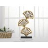 Mauro Ferretti sculptuur Triple Leaf 23,5x10x44 cm goud-zwart