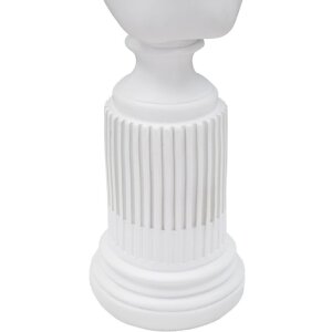 Mauro Ferretti sculptuur Vrouw met sokkel 11x10,5x35,5 cm wit
