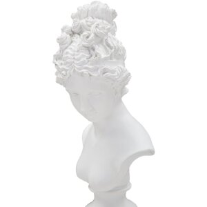 Mauro Ferretti sculptuur Vrouw met sokkel 11x10,5x35,5 cm wit