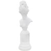 Mauro Ferretti sculptuur Vrouw met sokkel 11x10,5x35,5 cm wit