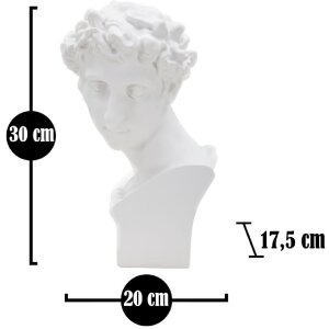 Mauro Ferretti sculptuur Roman Young 20x17,5x30 cm wit