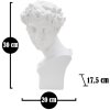 Mauro Ferretti sculptuur Roman Young 20x17,5x30 cm wit