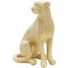 Mauro Ferretti sculptuur luipaard 23x15,5x29 cm goud