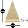 Mauro Ferretti sculptuur piramide 11,5x11,5x15,5 cm goud