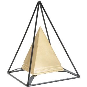 Mauro Ferretti sculptuur piramide met metalen frame...