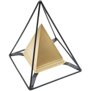 Mauro Ferretti sculptuur piramide met metalen frame...