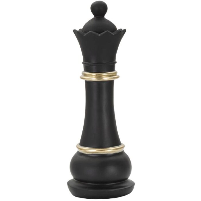 Mauro Ferretti sculptuur Queen 9x25,5 cm zwart-goud
