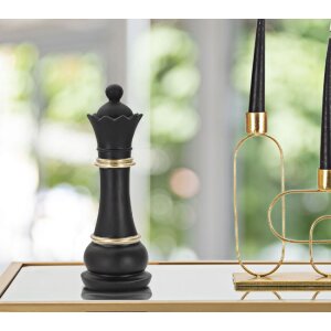 Mauro Ferretti sculptuur Queen 9x25,5 cm zwart-goud