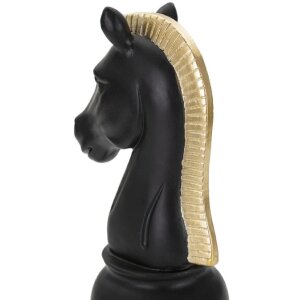 Mauro Ferretti sculptuur Paard 10,5x8,5x19 cm zwart-goud