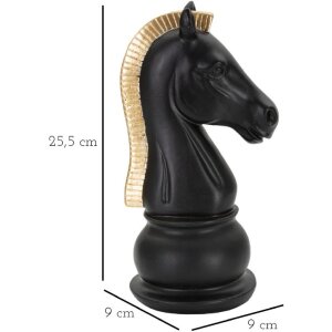 Mauro Ferretti sculptuur Paard 10,5x8,5x19 cm zwart-goud