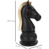 Mauro Ferretti sculptuur Paard 10,5x8,5x19 cm zwart-goud