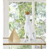 Mauro Ferretti honden sculptuur Hond Wit 20x12,5x33 cm witgoud