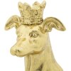 Mauro Ferretti honden sculptuur Hond Goud 20x12,5x33 cm goud