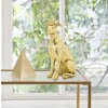 Mauro Ferretti honden sculptuur Hond Goud 20x12,5x33 cm goud