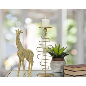 Mauro Ferretti sculptuur giraffe 19,8x8x40 cm goud