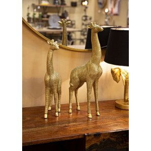 Mauro Ferretti sculptuur giraffe 19,8x8x40 cm goud
