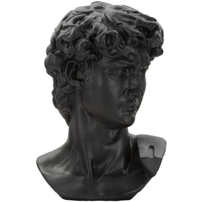 Mauro Ferretti Buste Groot Zwart Hoofd 44x35,5x60 cm zwart