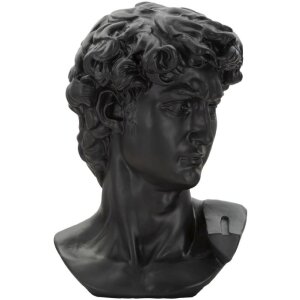 Mauro Ferretti Buste Groot Zwart Hoofd 44x35,5x60 cm zwart