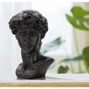 Mauro Ferretti Buste Groot Zwart Hoofd 44x35,5x60 cm zwart