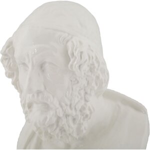 Mauro Ferretti sculptuur Sage 12,9x12,5x25 cm wit