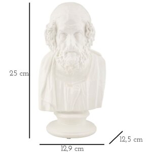 Mauro Ferretti sculptuur Sage 12,9x12,5x25 cm wit