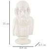 Mauro Ferretti sculptuur Sage 12,9x12,5x25 cm wit