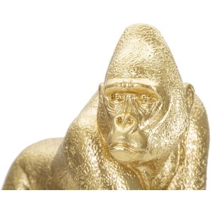 Mauro Ferretti gorilla sculptuur 24,3x13,9x22,8 cm goud