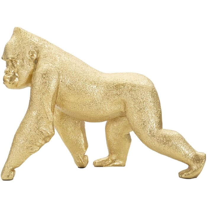 Mauro Ferretti gorilla sculptuur 29,7x11,5x21,8 cm goud