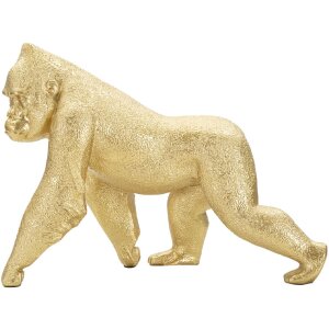 Mauro Ferretti gorilla sculptuur 29,7x11,5x21,8 cm goud