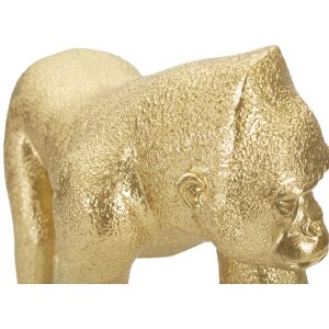 Mauro Ferretti gorilla sculptuur 29,7x11,5x21,8 cm goud