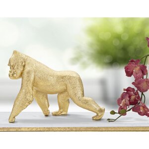 Mauro Ferretti gorilla sculptuur 29,7x11,5x21,8 cm goud