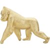 Mauro Ferretti gorilla sculptuur 29,7x11,5x21,8 cm goud
