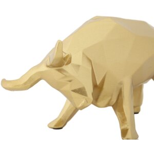 Mauro Ferretti stier sculptuur 19,5x9,9x10,6 cm goud