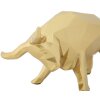 Mauro Ferretti stier sculptuur 19,5x9,9x10,6 cm goud