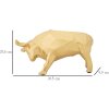 Mauro Ferretti stier sculptuur 19,5x9,9x10,6 cm goud
